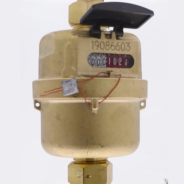 ကြေးဝါကိုယ်ထည် rotary piston volumetric အမျိုးအစား ရေအေးမီတာ lxh-15a